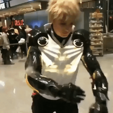 Amazing Cosplay Demon Cyborg GIF