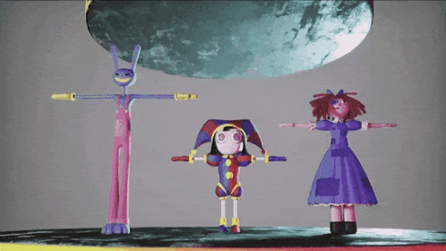 Amazing Digital Circus Jax Pomni Ragatha Pressed Down GIF