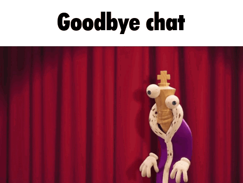 Amazing Digital Circus Kinger Waving Goodbye Chat GIF