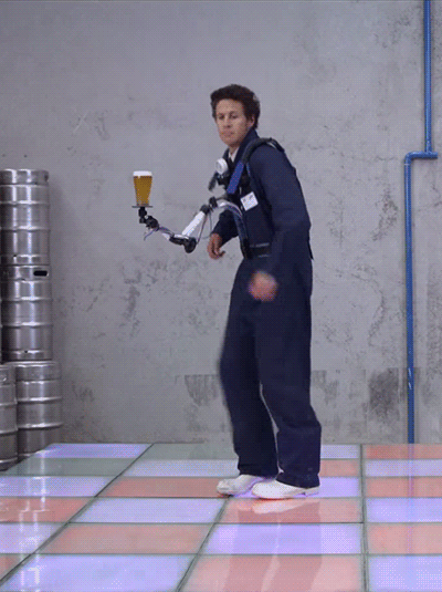 Amazing Experiment Man Dancing Without Spilling Coffee GIF