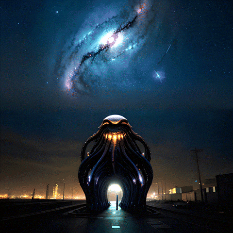 Amazing Fictional Character Cthulhu Cosmic Background GIF