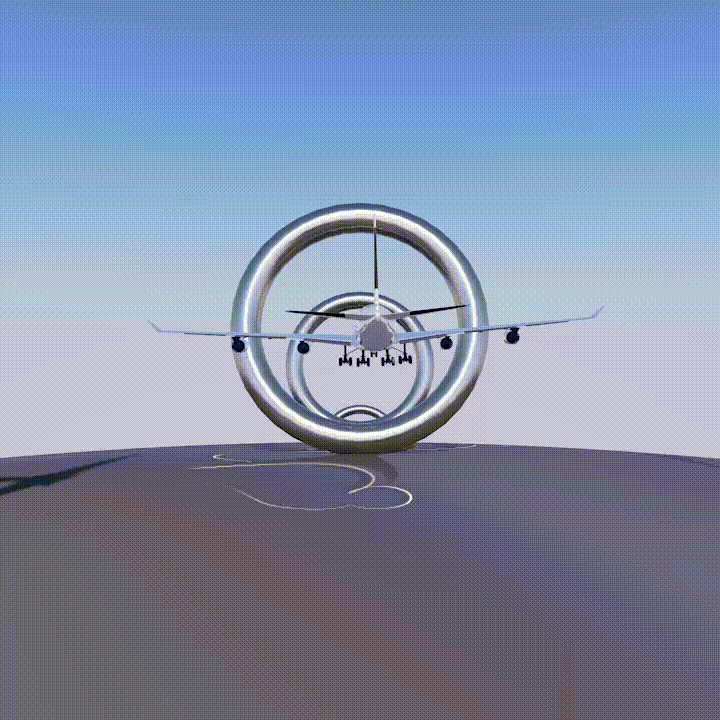 Amazing Flying Plane Exhibition GIF