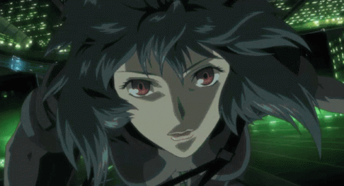 Amazing Ghost In The Shell Falling Disappearing Kusanagi GIF