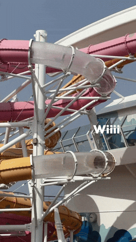 Amazing Giant Caribbean Waterslide GIF