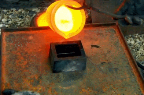 Amazing Gold Smelting GIF
