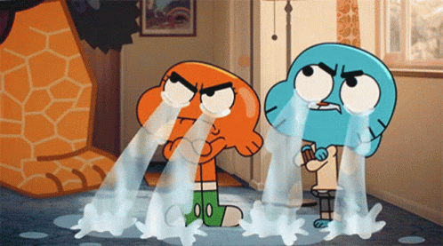 Amazing Gumball Crying Waterfalls GIF