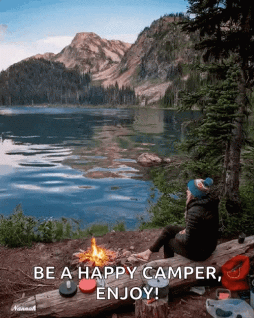 Amazing Nature Camping Happy Camper Relaxing GIF