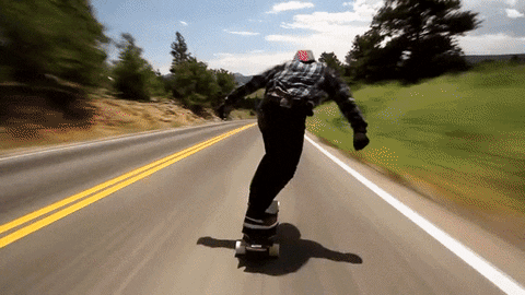 Amazing Skateboard Landscape Ride GIF