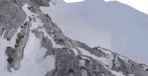 Amazing Skiing Pov Cave GIF