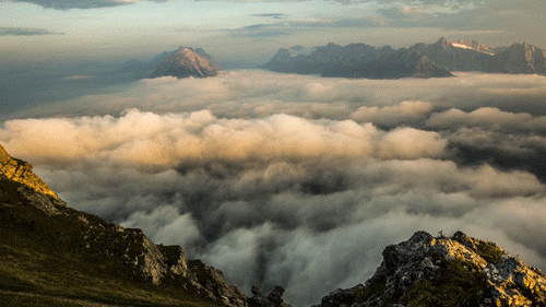 Amazing Time Lapse Shot Of Clouds GIF