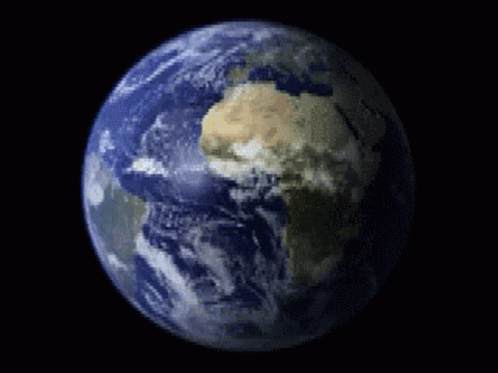 Amazing View Of Earth Rotation GIF