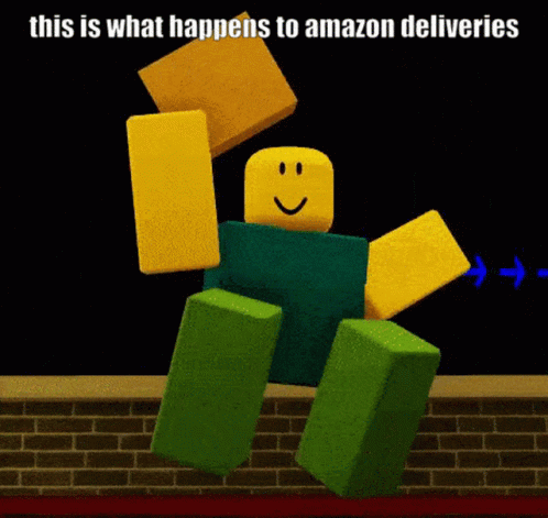 Amazon Delivery Dancing Roblox GIF