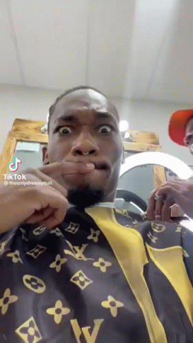 Ambatukam Getting His Hair Cut GIF