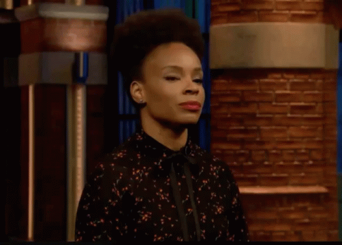 Amber Ruffin Allegedly Winking Smile GIF
