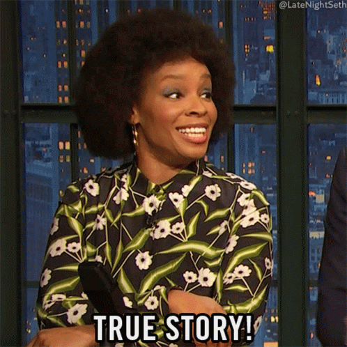 Amber Ruffin It's True Story GIF