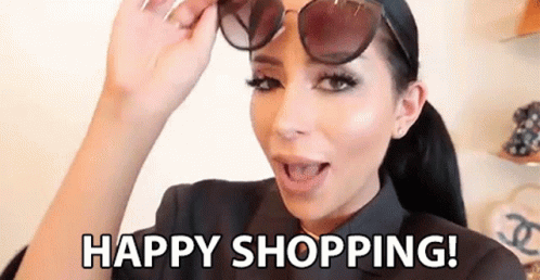 Amber Scholl Happy Shopping GIF