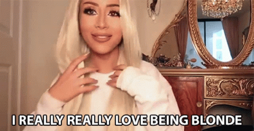 Amber Scholl Webcaster Loving Blonde Hair GIF