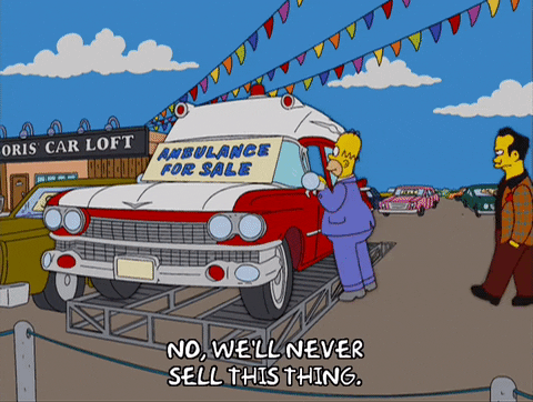 Ambulance For Sale The Simpsons Homer GIF