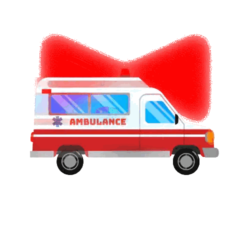 Ambulance With Ambulance Text