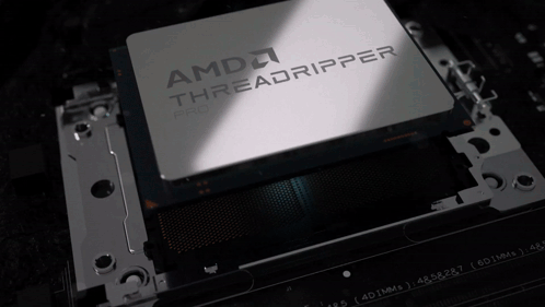 AMD Threadripper Processor on Motherboard