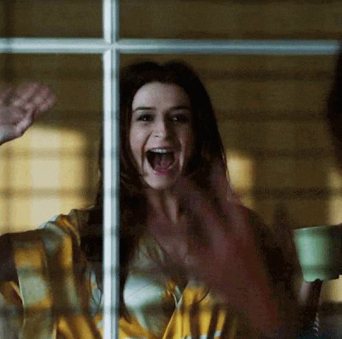 Amelia Shepherd Looking Out The Window GIF