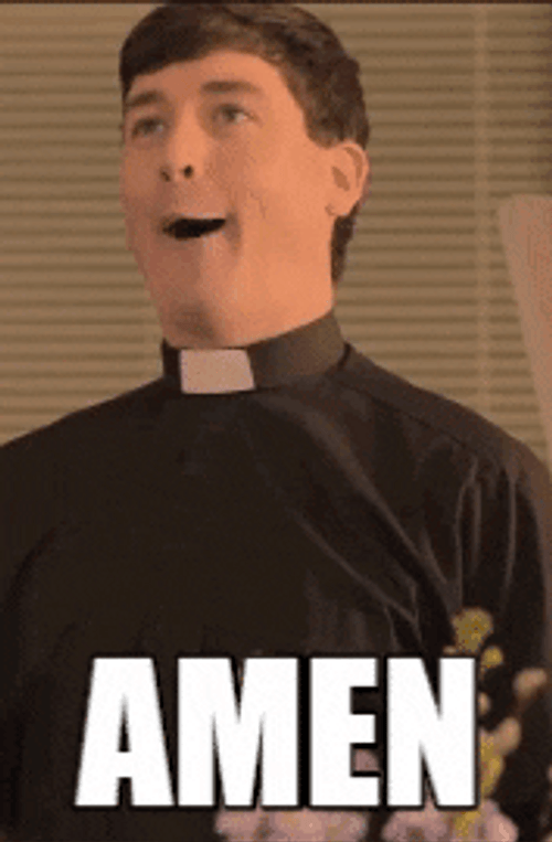 Amen Vicar Funny Meme GIF 