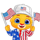 America Independence Day Sticker GIF
