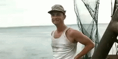 American Actor Tom Hanks Smile And Wave GIF