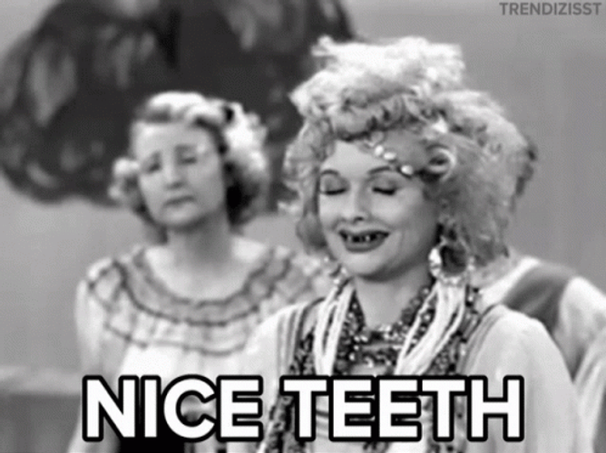American Actress Lucille Ball British Teeth GIF