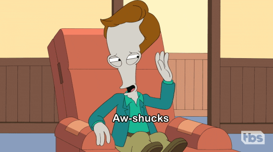 American Dad Roger Awww Shucks GIF