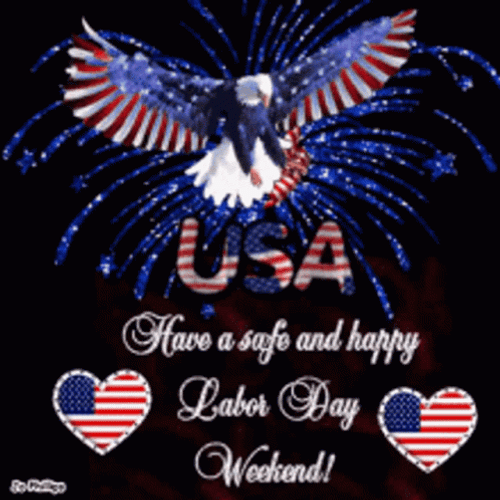 American Eagle Good Morning Happy Labor Day GIF