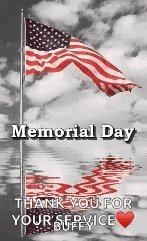 American Flag Flying in Wind