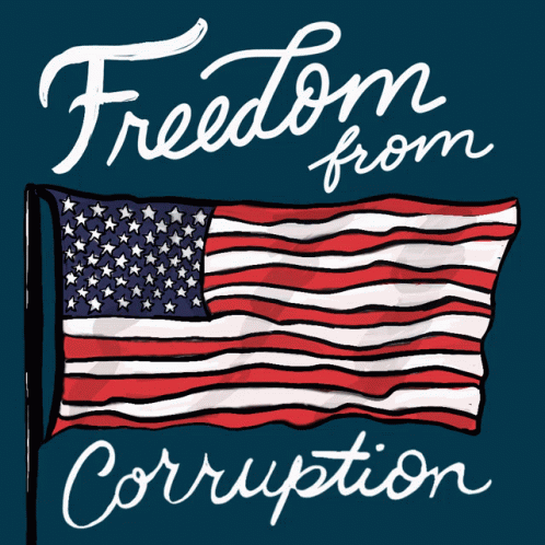American Flag Freedom From Corruption