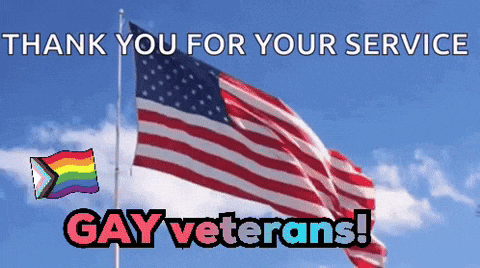American Flag Thank You for Your Service Gay Veterans