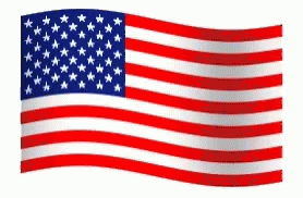 American Flag Waving Animation GIF