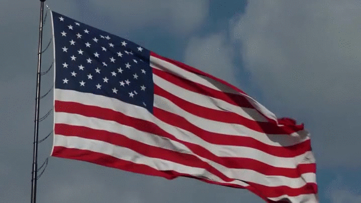 American Flag Waving Independence GIF
