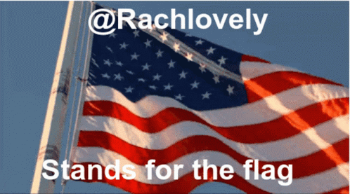 American Flag Waving Stands For The Flag GIF