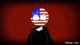 American Flag With Markai Cat