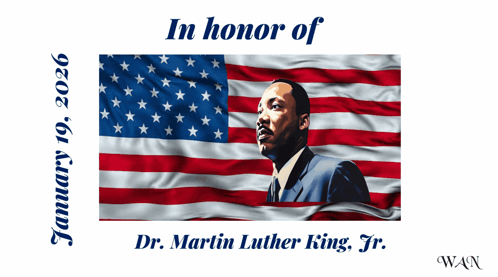 American Flag With Martin Luther King Jr