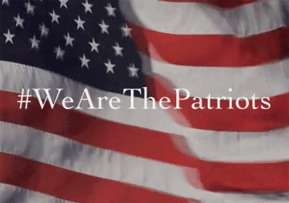 American Flag With Words We Are The Patriots