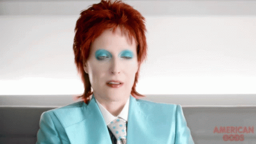 American Gods David Bowie Red Hair GIF