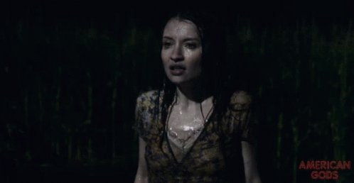 American Gods Laura Moon Soaked In Water GIF