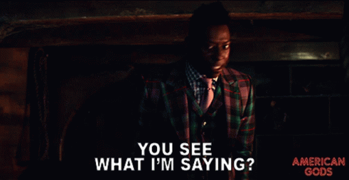 American Gods Man in Plaid Suit