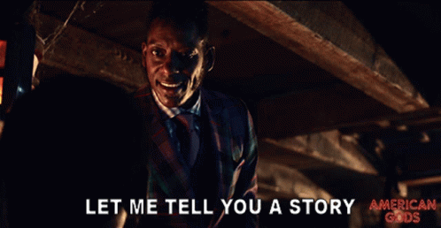 American Gods Mr Nancy Tell You Story GIF