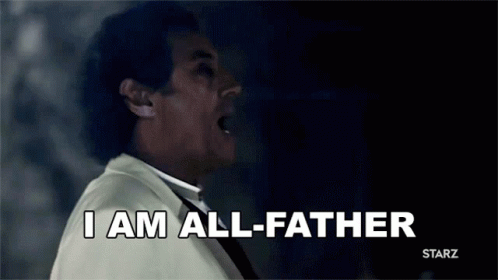 American Gods Mr Wednesday I'm All Father GIF