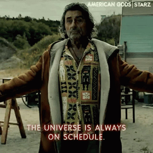 American Gods Mr Wednesday Universe Scehdule GIF