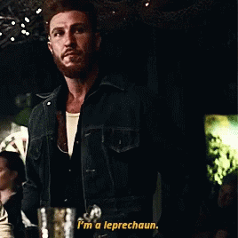 American Gods Shadow Moon Leprechaun GIF