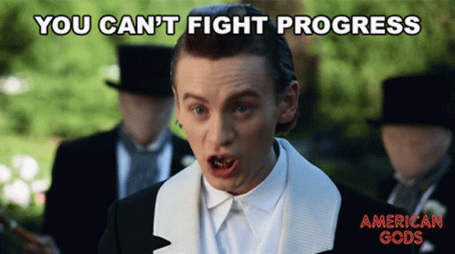 American Gods Technical Boy Can't Fight Progress GIF