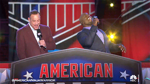 American Ninja Warrior Hosts GIF