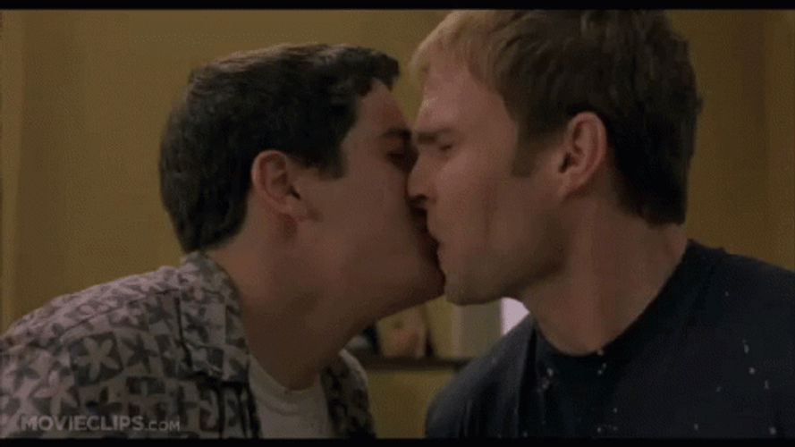 American Pie Steve And Jim Kissing GIF